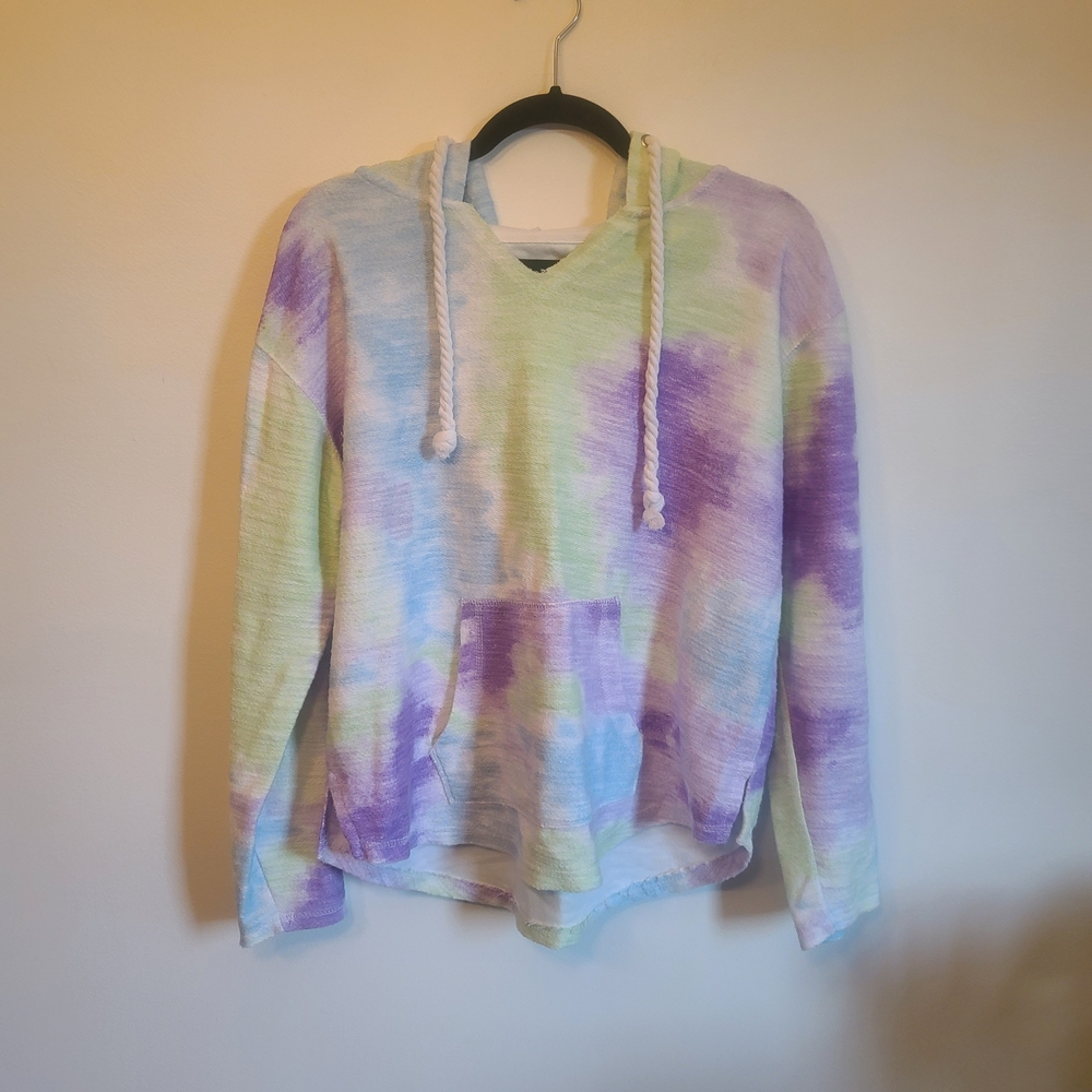 Tie-Dye Hoodie with Front Pocket